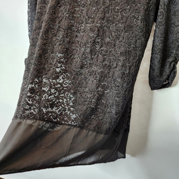 Maurices Women's Top Lace Black Tunic Coverup Size XL - Picture 6 of 12